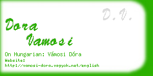 dora vamosi business card